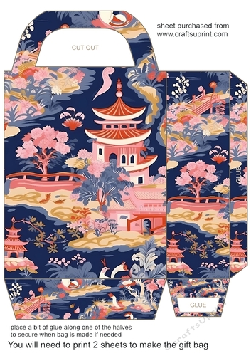 Classic Chinoiserie gift bag 3