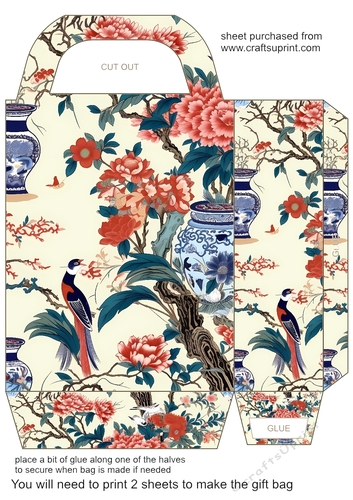 Classic Chinoiserie gift bag 5
