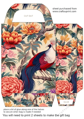 Classic Chinoiserie gift bag 6