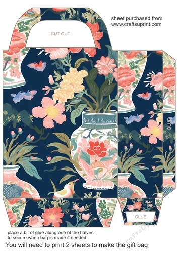 Classic Chinoiserie gift bag 7