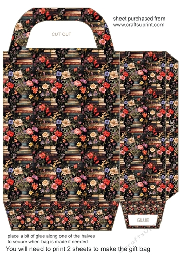 Floral books gift bag 9