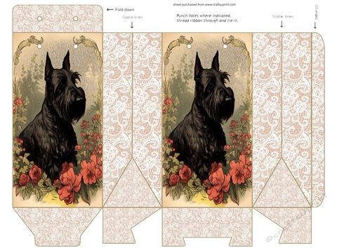 Floral Scottie pinch bag 2