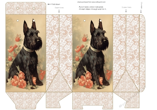 Floral Scottie pinch bag 3