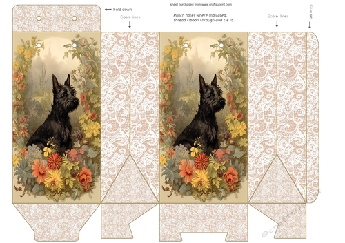 Floral Scottie pinch bag 4