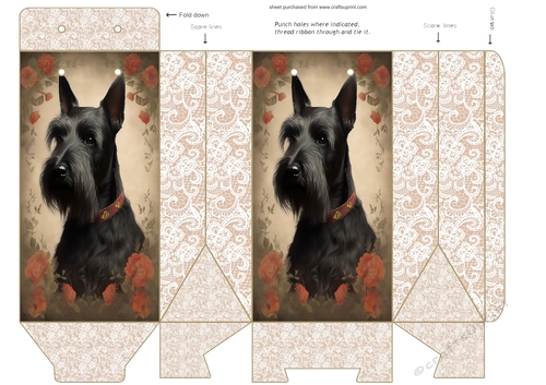Floral Scottie pinch bag 6