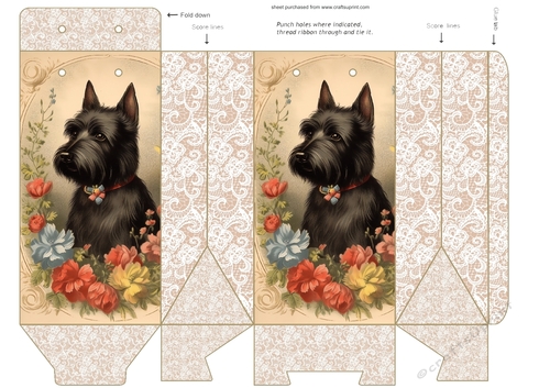 Floral Scottie pinch bag 7