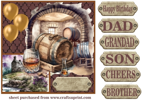 Multi sentiment Whisky card front 1