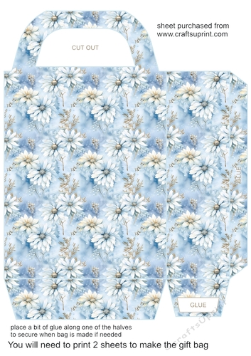 Blue winter gift bag 11