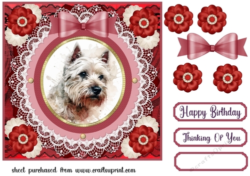 Red Westie card front 9