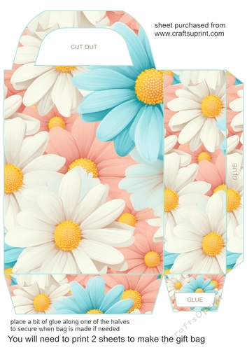 Pastel daisies gift bag 7