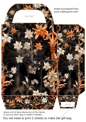 Orange and black Halloween gift bag 5