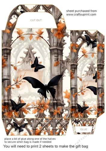 Orange and black Halloween gift bag 7