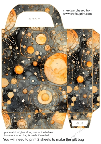 Orange and black Halloween gift bag 9
