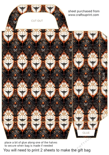 Orange and black Halloween gift bag 11