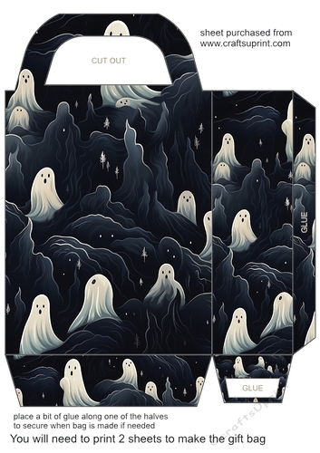 Halloween ghosts gift bag 1