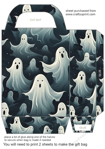Halloween ghosts gift bag 3