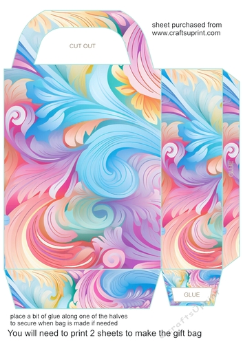 Boho rainbow gift bag 12