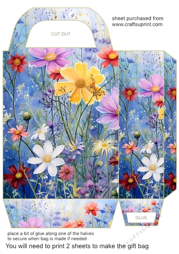 Wild flowers gift bag 4