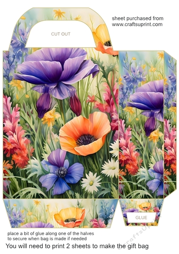 Wild flowers gift bag 6