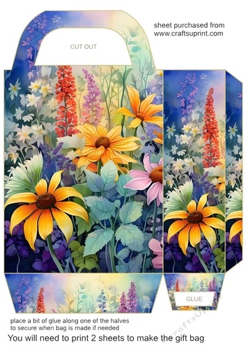 Wild flowers gift bag 8