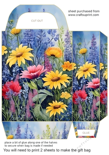Wild flowers gift bag 9