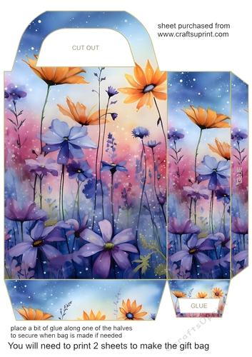 Wild flowers gift bag 11