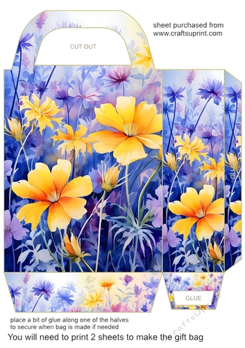 Wild flowers gift bag 12