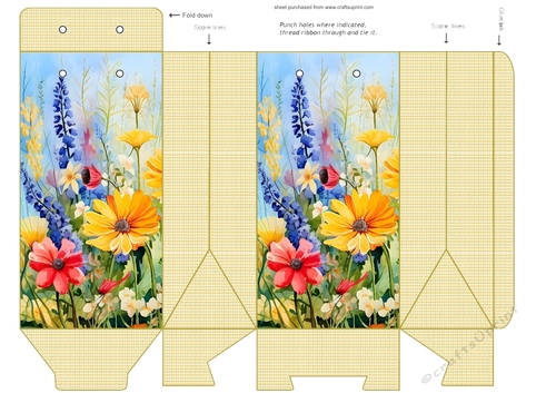 Wildflower and gingham pinch bag 7