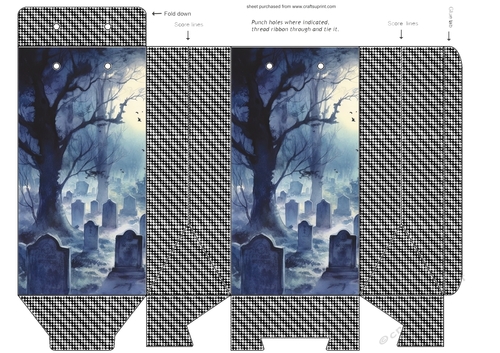 Ghostly graveyard pinch bag 4