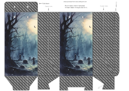 Ghostly graveyard pinch bag 7