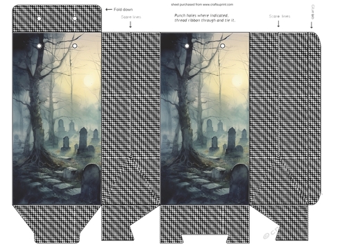 Ghostly graveyard pinch bag 8