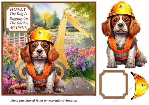 Dogs been digging garden card front 1