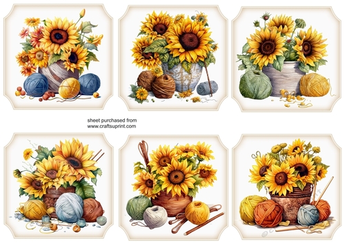 6 Sunflower and wool toppers