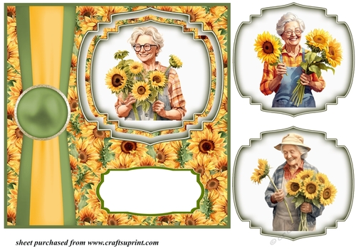 Sunflower say it with flowers card front 1