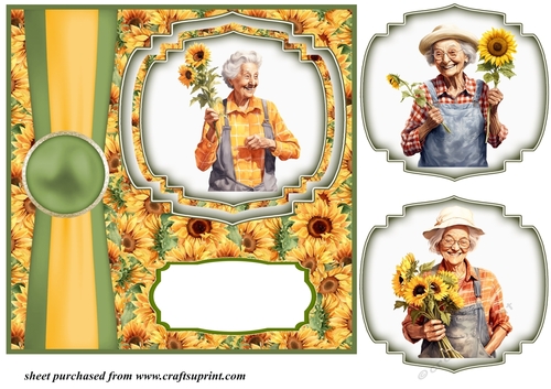 Sunflower say it with flowers card front 2