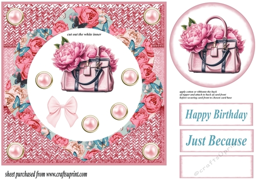 Pink peonies dangler card front 2
