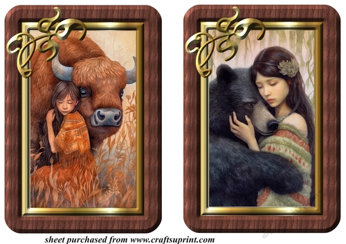 2 Animal lover card fronts/toppers 1