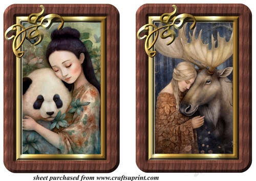 2 Animal lover card fronts/toppers 2