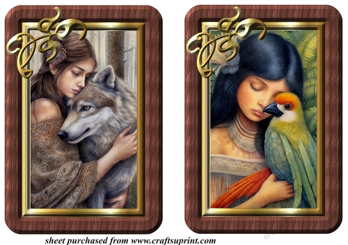 2 Animal lover card fronts/toppers 3
