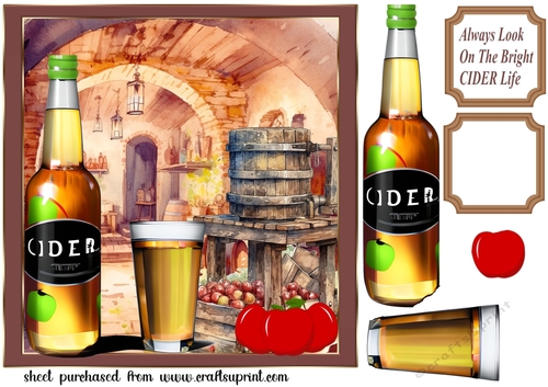 Always look on the bright CIDER life card front