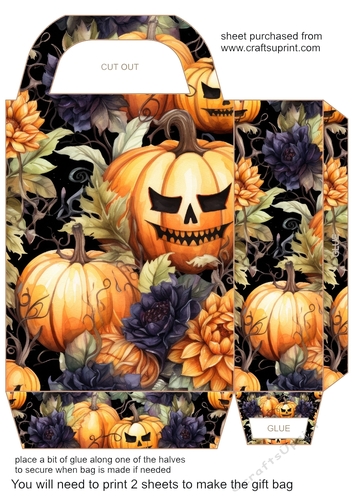 ....And pumpkins Halloween gift bag 1
