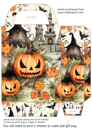 ....And pumpkins Halloween gift bag 4