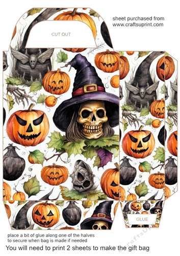 ....And pumpkins Halloween gift bag 5