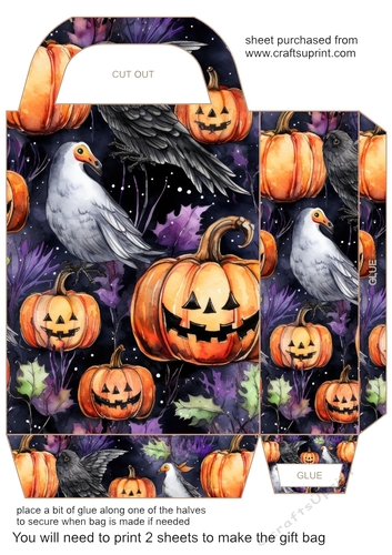 ....And pumpkins Halloween gift bag 6