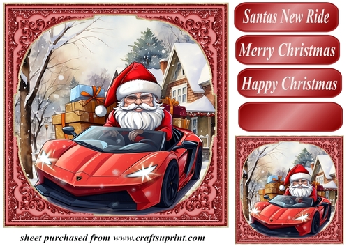 Santas new ride card front 2