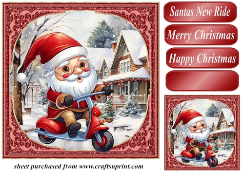 Santas new ride card front 3