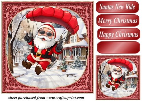Santas new ride card front 4