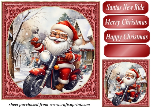Santas new ride card front 5