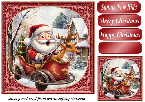 Santas new ride card front 6