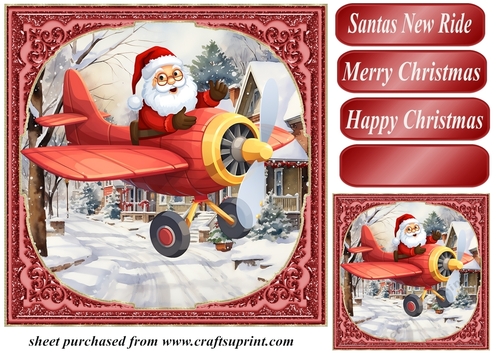 Santas new ride card front 8